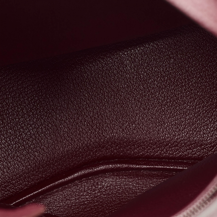 Pre Owned Hermès Rouge Grenat Togo Leather So Kelly 22 Bag