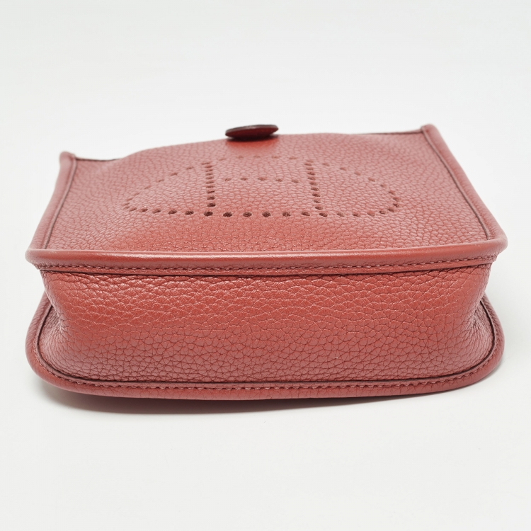 مملوكة مسبقًا Hermes Cuivre Clemence Leather Evelyne TPM Bag