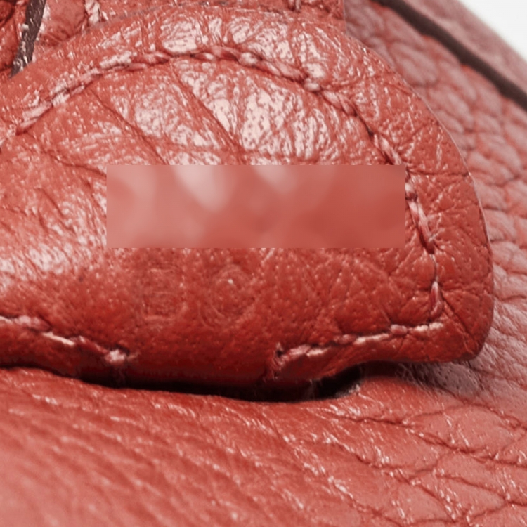 مملوكة مسبقًا Hermes Cuivre Clemence Leather Evelyne TPM Bag