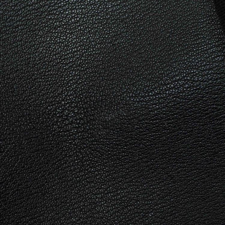 Pre Owned Hermes Black Chevre Mysore Leather Geta Bag  