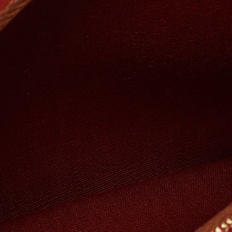 مملوكة مسبقًا Hermes Rouge H/Fauve Canvas and Leather Herbag Zip 31 Bag
