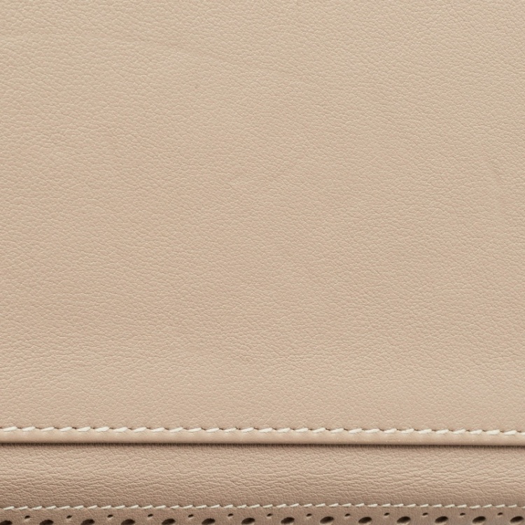 Pre Owned Hermes Argile Ghillies Grain d'H and Swift Leather Palladium Finish Kelly Retourne 35 Bag