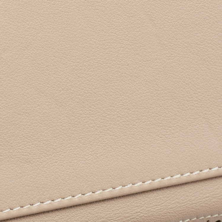 Pre Owned Hermes Argile Ghillies Grain d'H and Swift Leather Palladium Finish Kelly Retourne 35 Bag