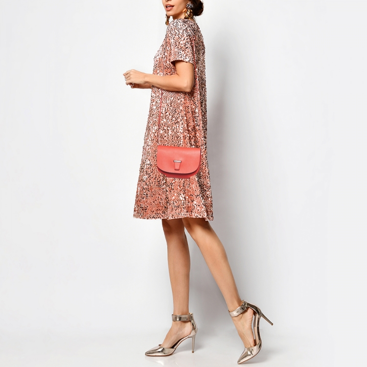 مملوكة مسبقًا Hermes Rouge Pivoine Evercolor Leather Mini Convoyeur II Bag
