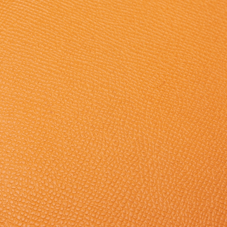 Pre Owned Hermes Orange Epsom Leather Palladium Finish Kelly Sellier 25 Bag