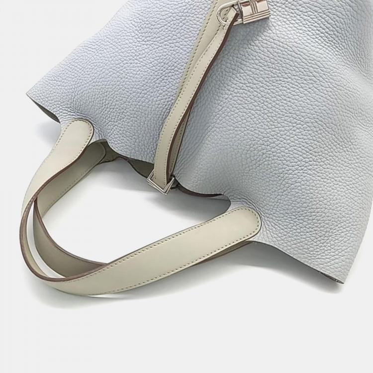 Pre Owned Hermes Two-Tone Lock Picotin 22 Tote Bag