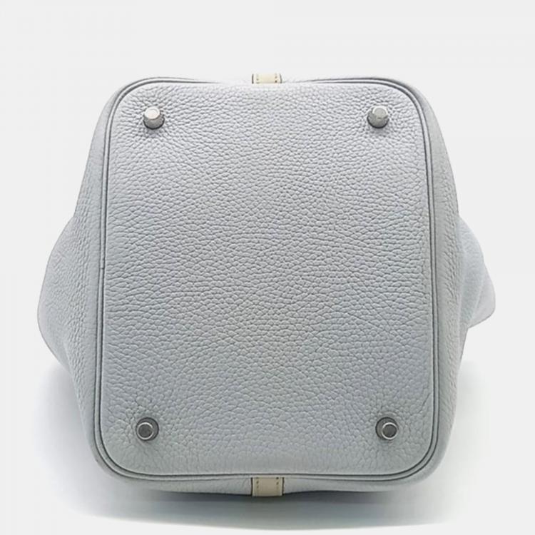 Pre Owned Hermes Two-Tone Lock Picotin 22 Tote Bag