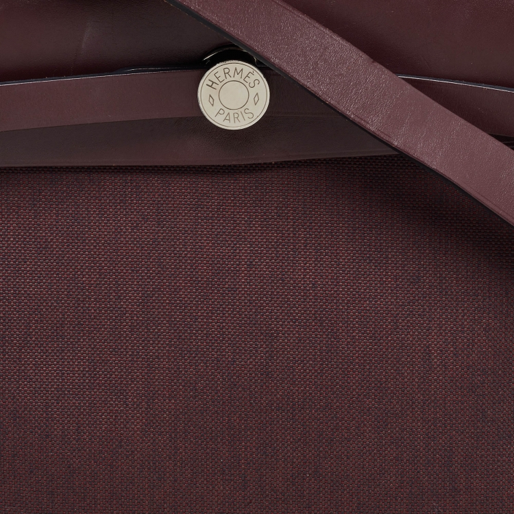 مملوكة مسبقًا Hermes Rogue H Toil and Leather Herbag Zip 31 Bag