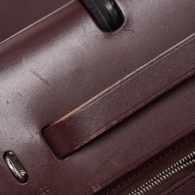 مملوكة مسبقًا Hermes Rogue H Toil and Leather Herbag Zip 31 Bag