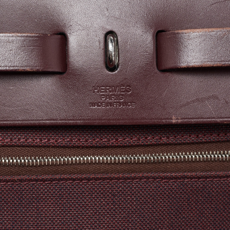مملوكة مسبقًا Hermes Rogue H Toil and Leather Herbag Zip 31 Bag