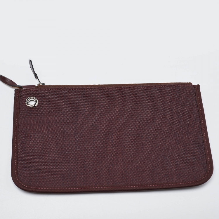 مملوكة مسبقًا Hermes Rogue H Toil and Leather Herbag Zip 31 Bag