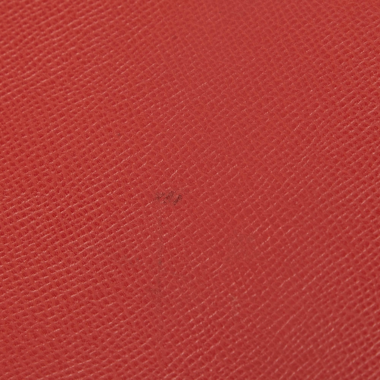 Pre Owned Hermes Rouge Vif Epsom Leather Vespa PM Bag