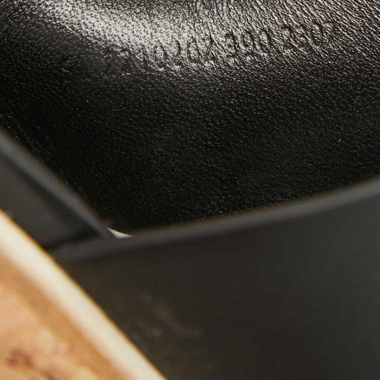 Pre Owned Hermes Black Leather Eze 30 Sandals Size 39