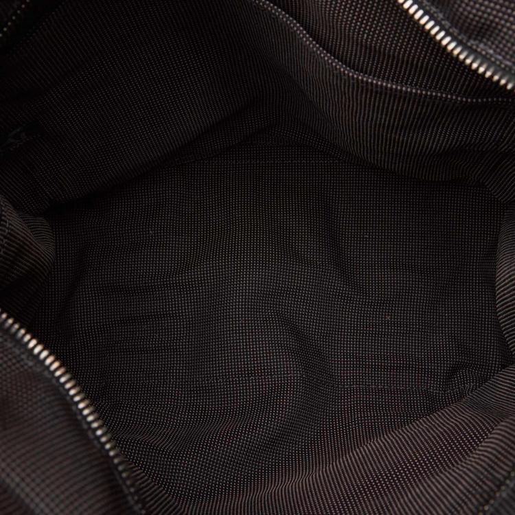 Pre Owned Hermes Dark Gray Canvas Herline Backpack PM Travel Backpack