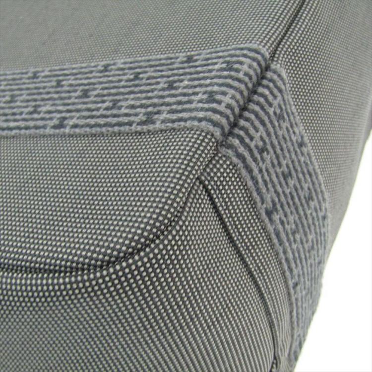 Pre Owned Hermes Grey/Black Canvas Herline Vanity Case