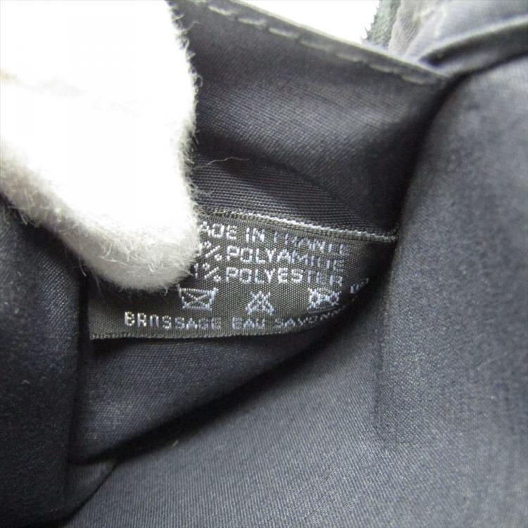 Pre Owned Hermes Grey/Black Canvas Herline Vanity Case