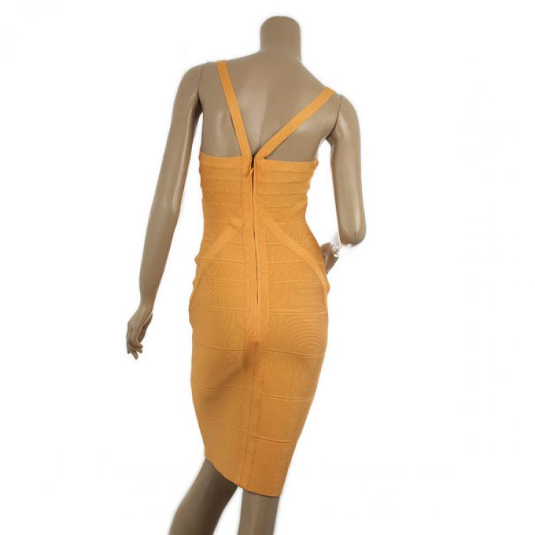 Pre Owned Herve Leger Bandage Dress S