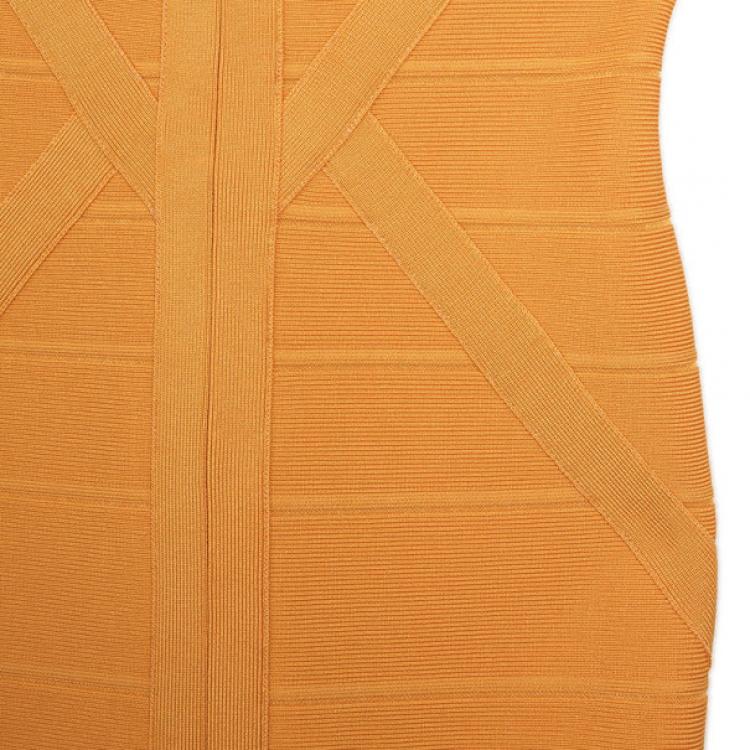 Pre Owned Herve Leger Bandage Dress S