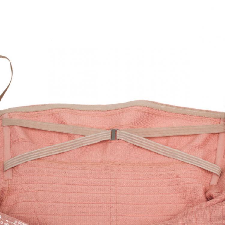 Pre Owned Herve Leger Frances Sequin Detail Dress