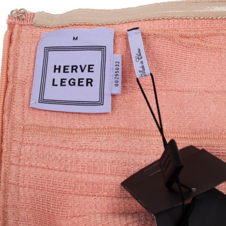 Pre Owned Herve Leger Frances Sequin Detail Dress