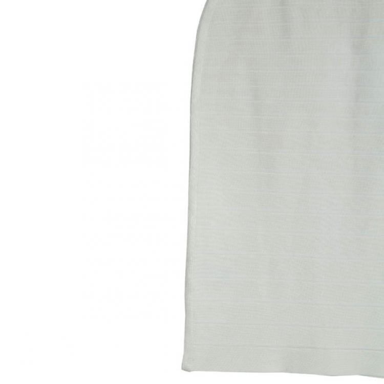 Pre Owned Herve Leger Alabaster Bandage Dress S