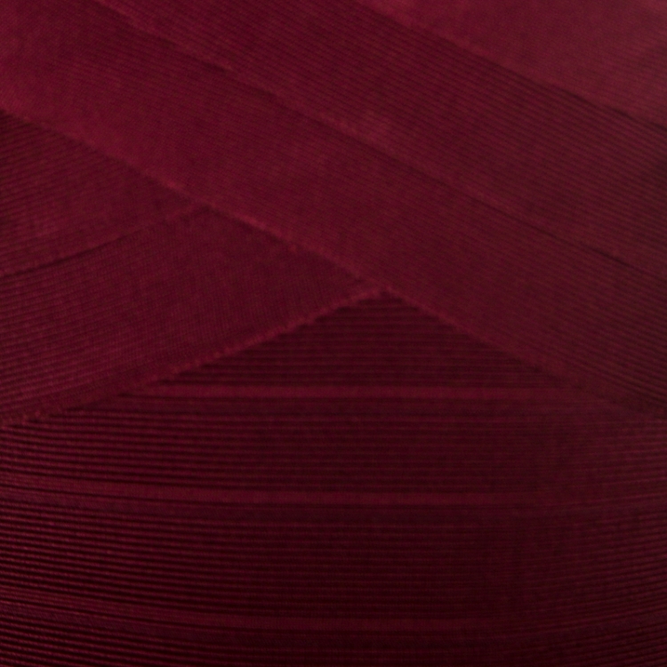 مملوكة مسبقًا Herve Leger Leger Beet Burgundy Knit Nannette Bandage Dress XS