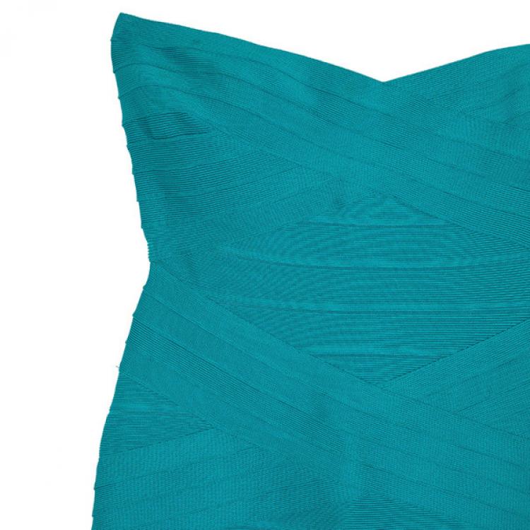 Pre Owned Herve Leger Strapless Bandage Dress M