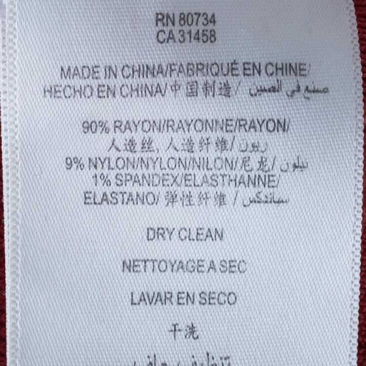 Pre Owned Herve Leger Red Off-Shoulder Bandage Dress XS