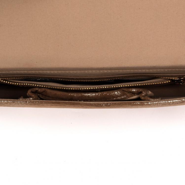 Pre Owned Herve Leger Metallic Embellished Wiltern Clutch