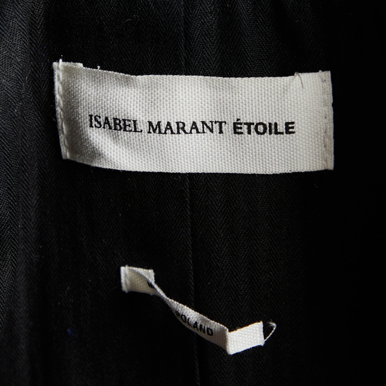Pre Owned Isabel Marant Etoile Stripe Black Single Breasted Blazer S