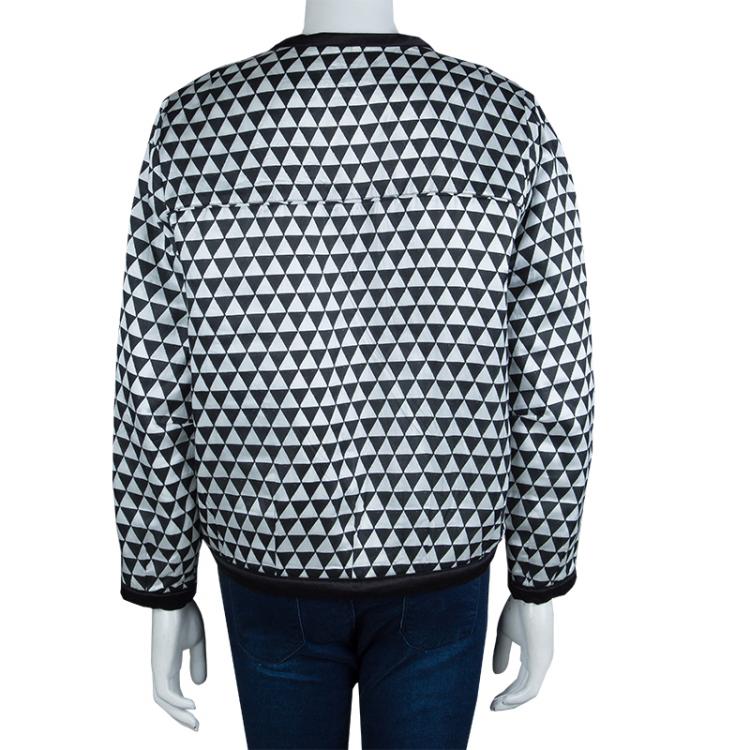 Pre Owned Isabel Marant Etoile Monochrome Printed Reversible Jacket M