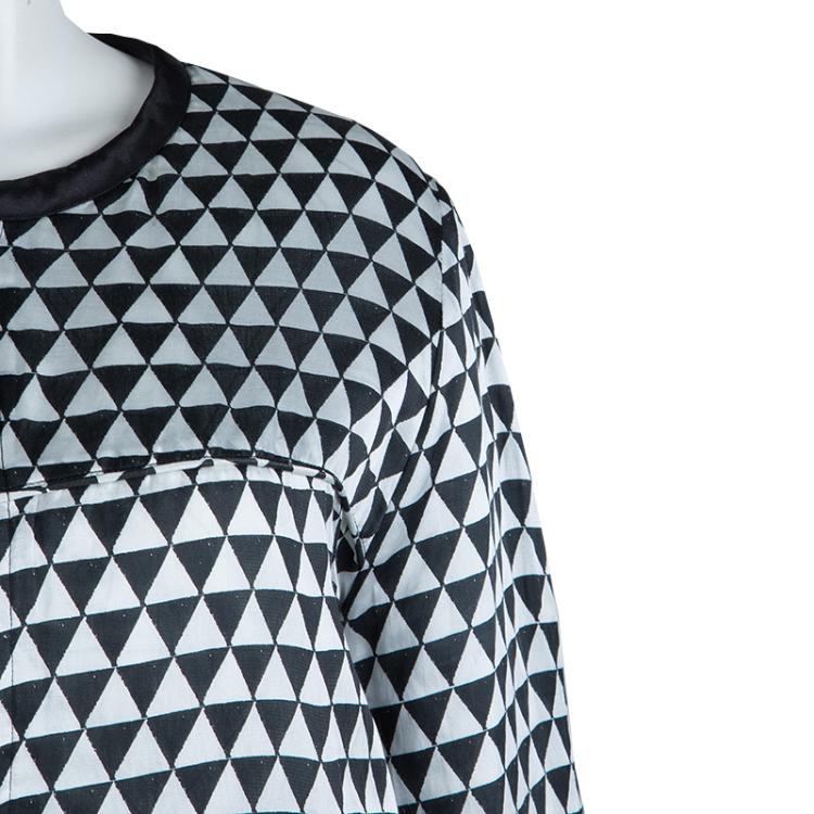 Pre Owned Isabel Marant Etoile Monochrome Printed Reversible Jacket M