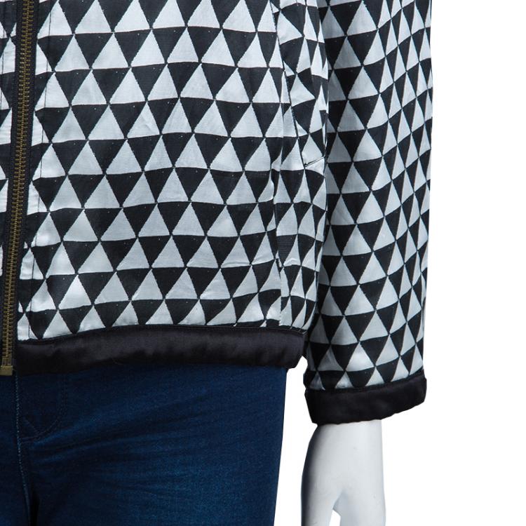 Pre Owned Isabel Marant Etoile Monochrome Printed Reversible Jacket M
