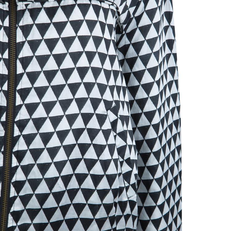 Pre Owned Isabel Marant Etoile Monochrome Printed Reversible Jacket M