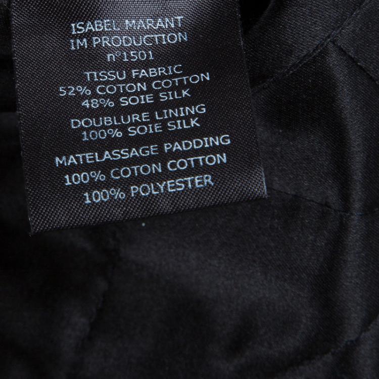 Pre Owned Isabel Marant Etoile Monochrome Printed Reversible Jacket M