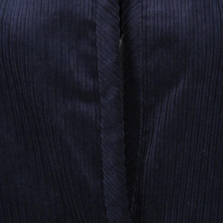 Pre Owned Isabel Marant Etoile Navy Blue Velvet Textured Jacket M