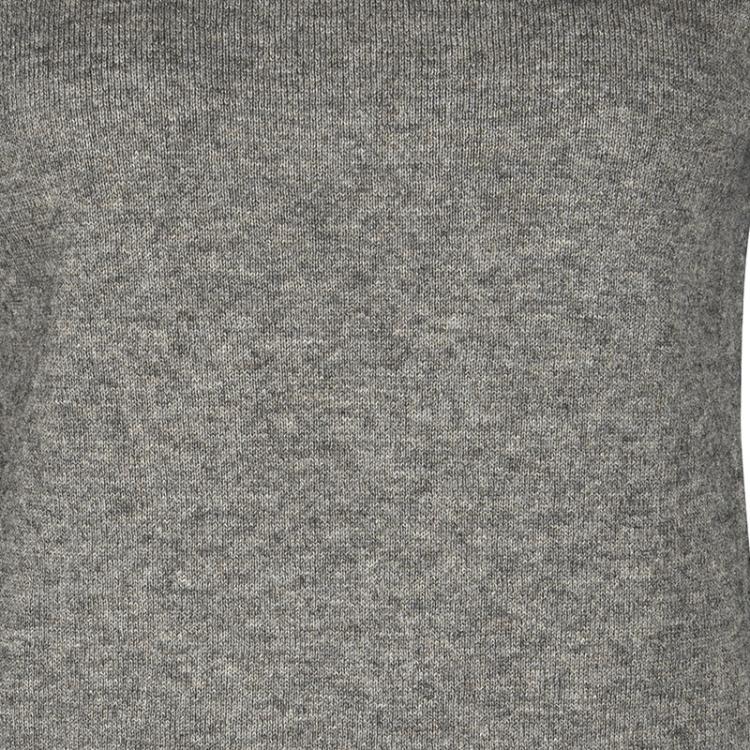 Pre Owned Isabel Marant Etoile Grey Melange Knit V Neck Sweater M