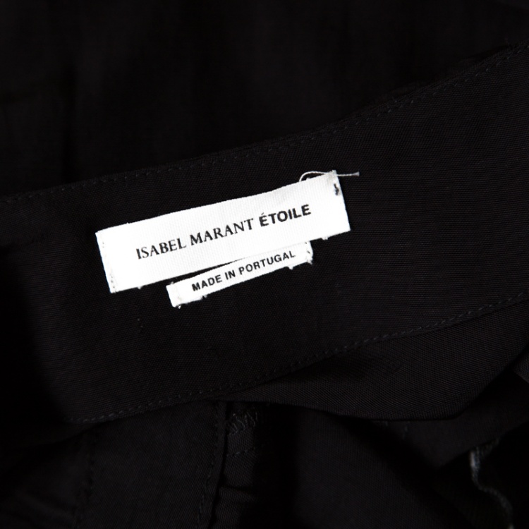 Pre Owned Isabel Marant Etoile Flore Black Wrap Maxi Dress M