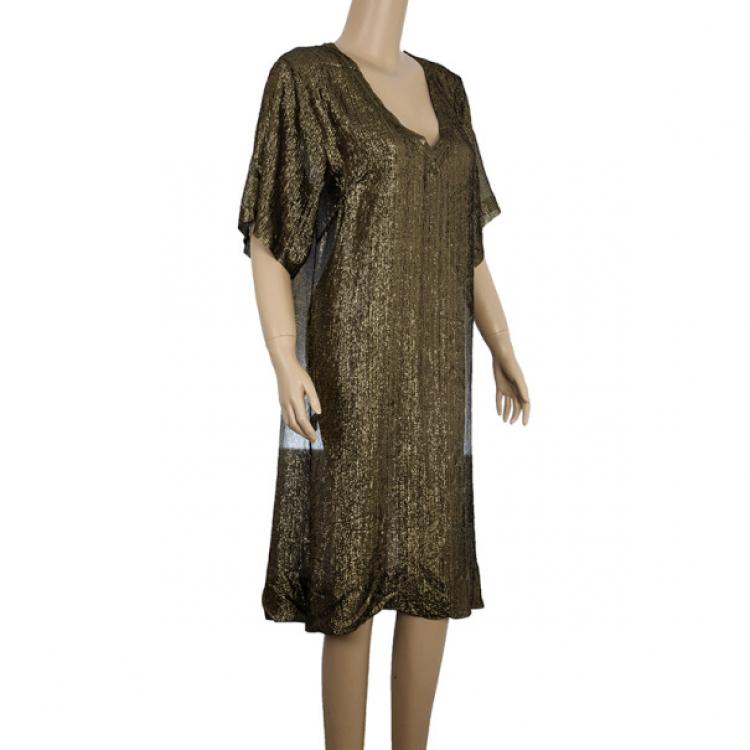 مملوكة مسبقًا Isabel Marant Metallic Lurex Dress L