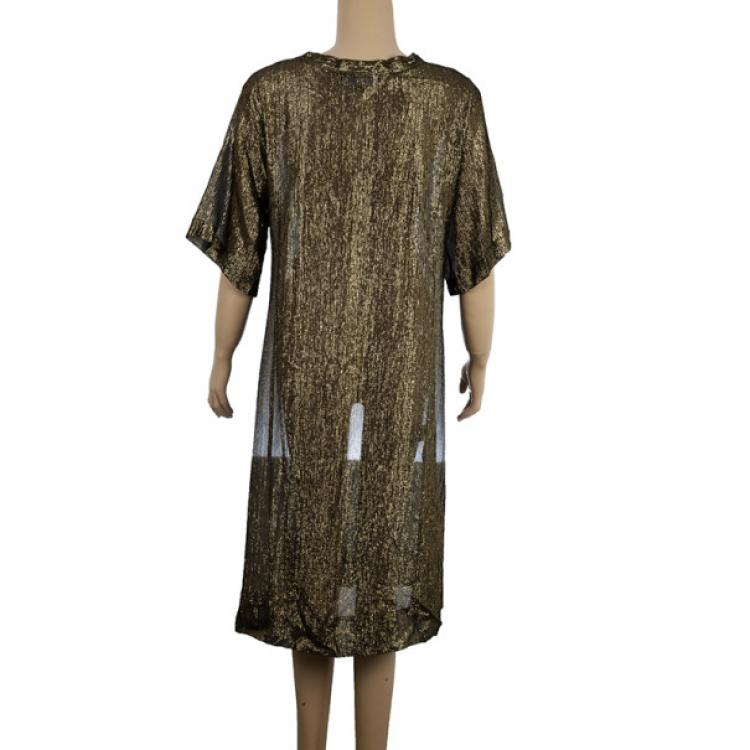 مملوكة مسبقًا Isabel Marant Metallic Lurex Dress L