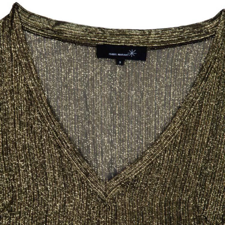 مملوكة مسبقًا Isabel Marant Metallic Lurex Dress L