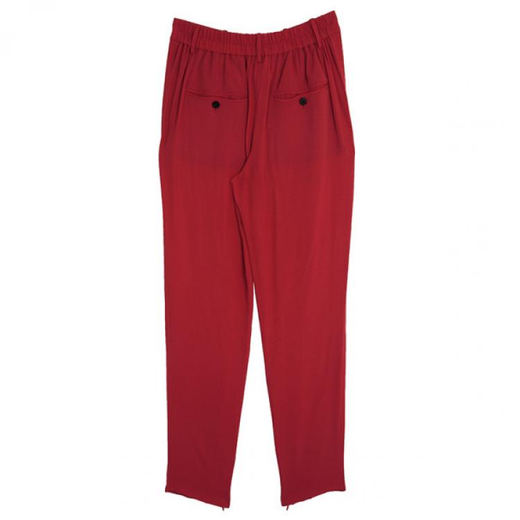 Pre Owned Isabel Marant Kessy Crepe Tapered Pants S