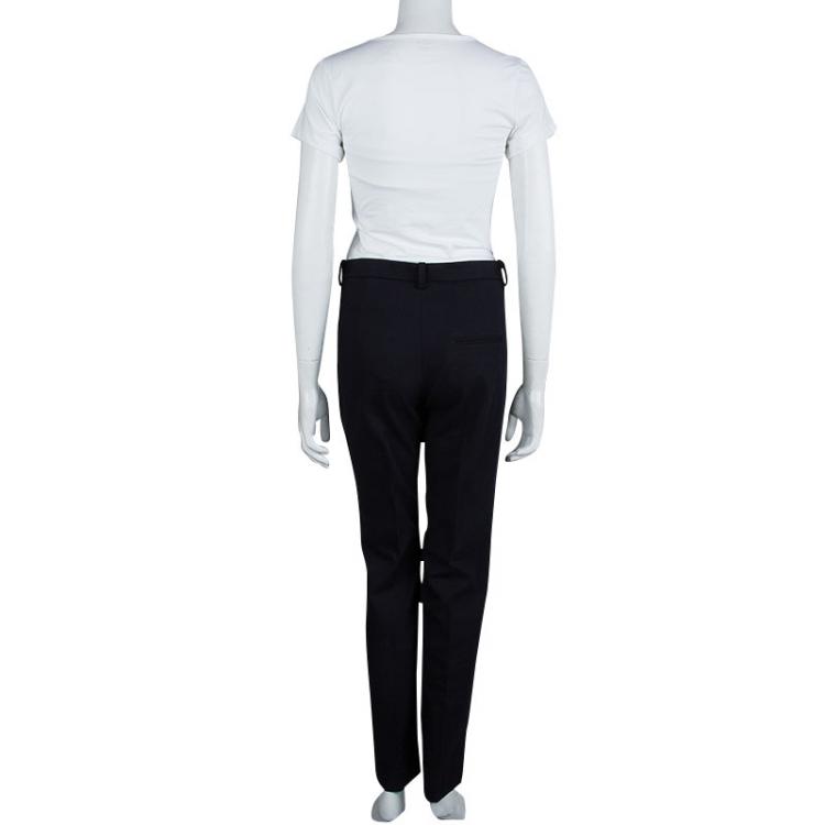 Pre Owned  Isabel Marant Etoile Navy Blue Cotton Bootcut Molly Trousers S