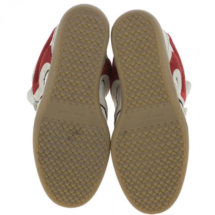 Pre Owned Isabel Marant Grey Bekett Wedge Sneakers Size 40