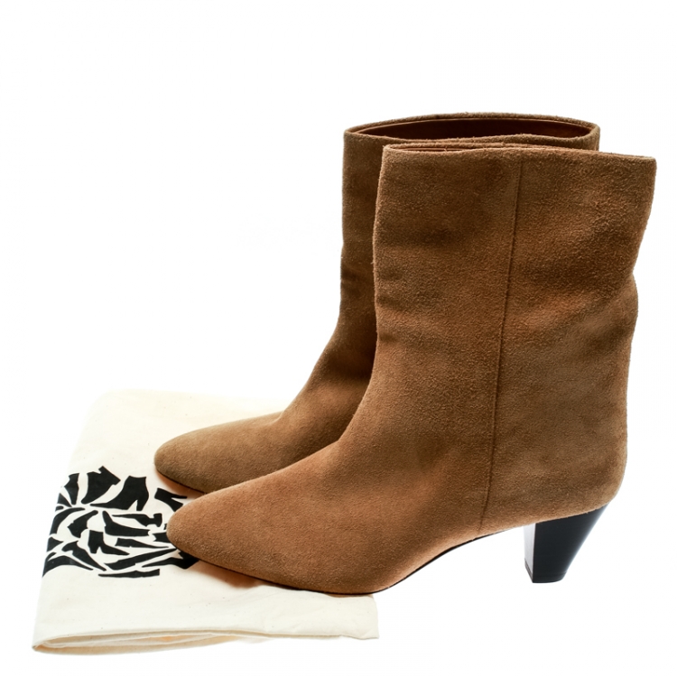 مملوكة مسبقًا Isabel Marant Beige Suede Ankle Boots Size 40