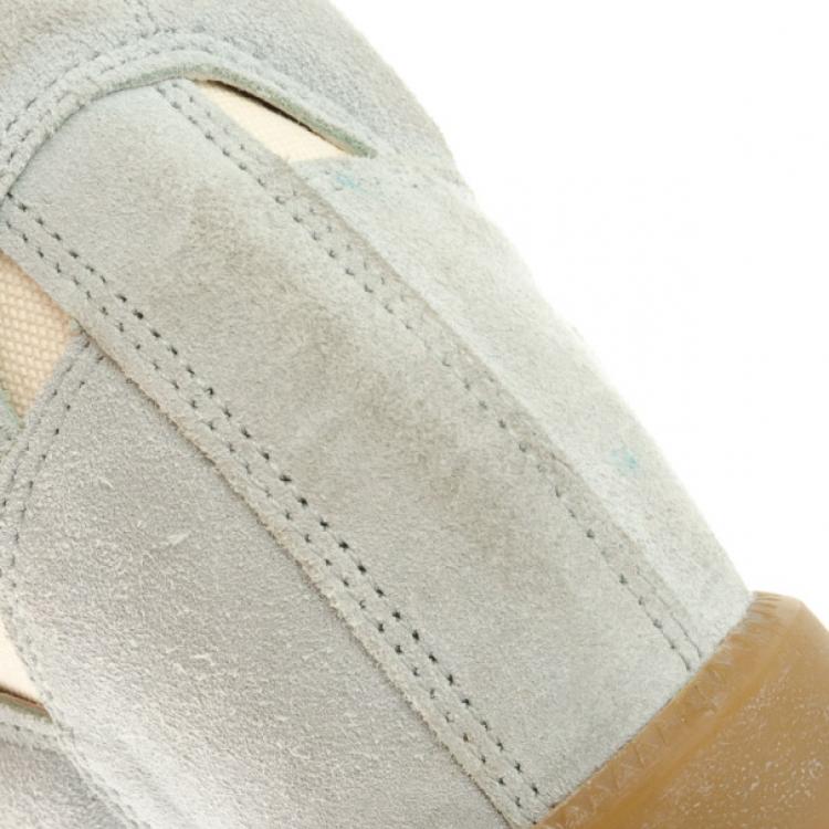 Pre Owned Isabel Marant Grey Bayley Star Wedge Sneakers Size 37