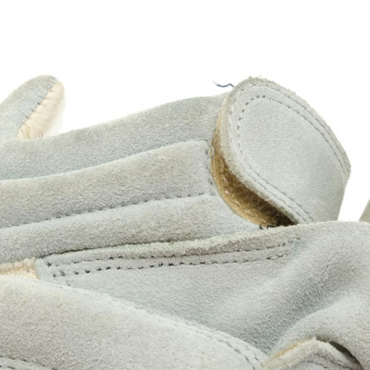 Pre Owned Isabel Marant Grey Bayley Star Wedge Sneakers Size 37