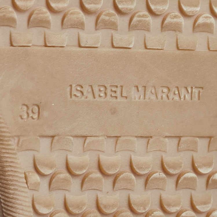 مملوكة مسبقًا Isabel Marant Black Suede and Leather Bekett Wedge Sneakers Size 39