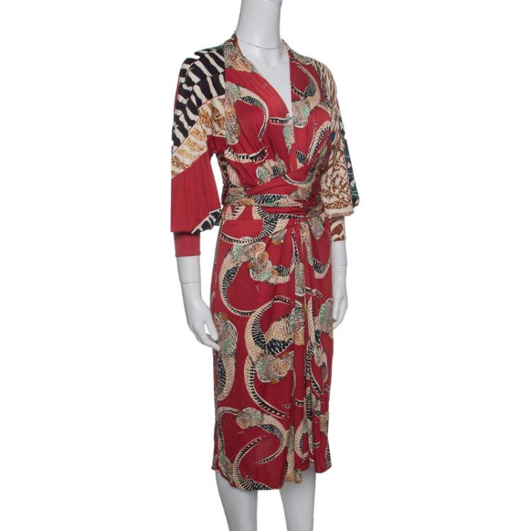 Pre Owned Issa Multicolor Tie-front Maxi Dress