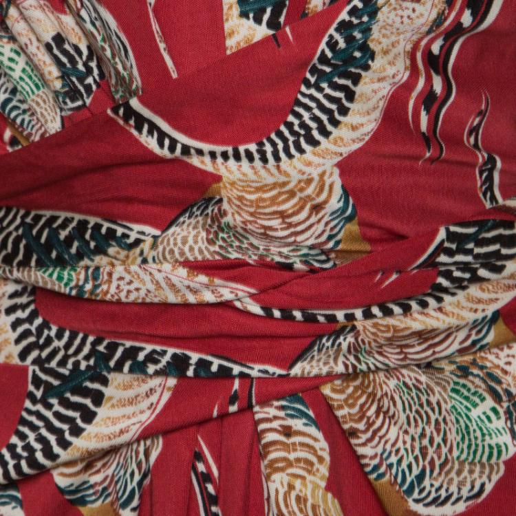 Pre Owned Issa Multicolor Tie-front Maxi Dress